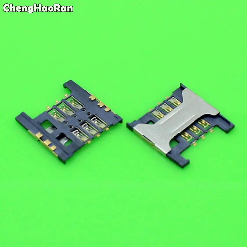 

ChengHaoRan 5pcs For ZTE Blade L2 New Sim Card Reader Holder Slot Tray Socket Connector