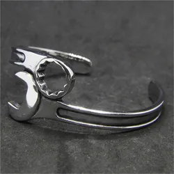 Newest Design Motorcycle Cool Wrench Bracelet 316L Stainless Steel Cool Fashion Biker Spanner Bracelet