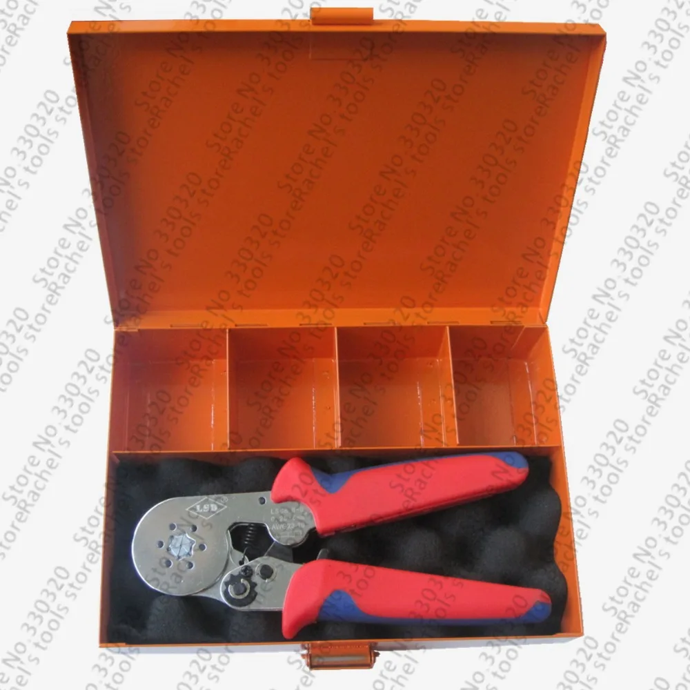 Terminal crimping tool kits wire ferrules crimping pliers set for cable end sleeves 0.25-6mm2