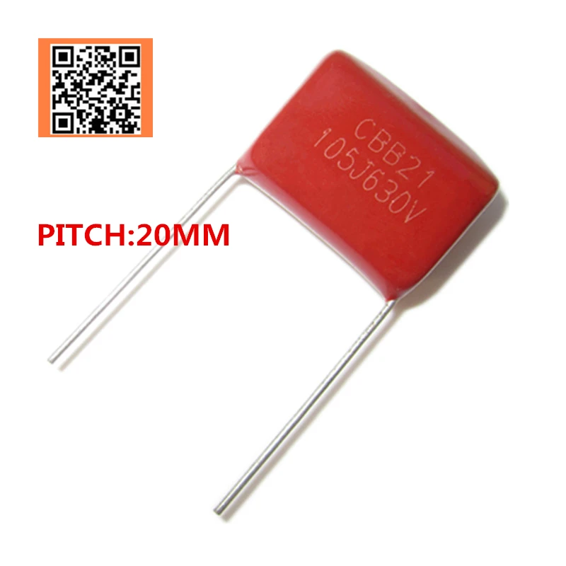 10pcs 630V 470NF 0.47UF 474J 680NF 0.68UF 684J 1UF 105J Pitch 20mm 5% DIP CBB Polypropylene film capacitor