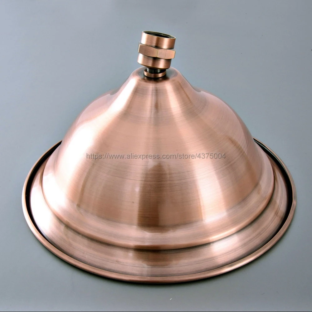 8.2 Inch Round Rainfall Shower Head Rainfall Bathroom Top Sprayer Antique Red Copper Rain Shower Head Nsh263