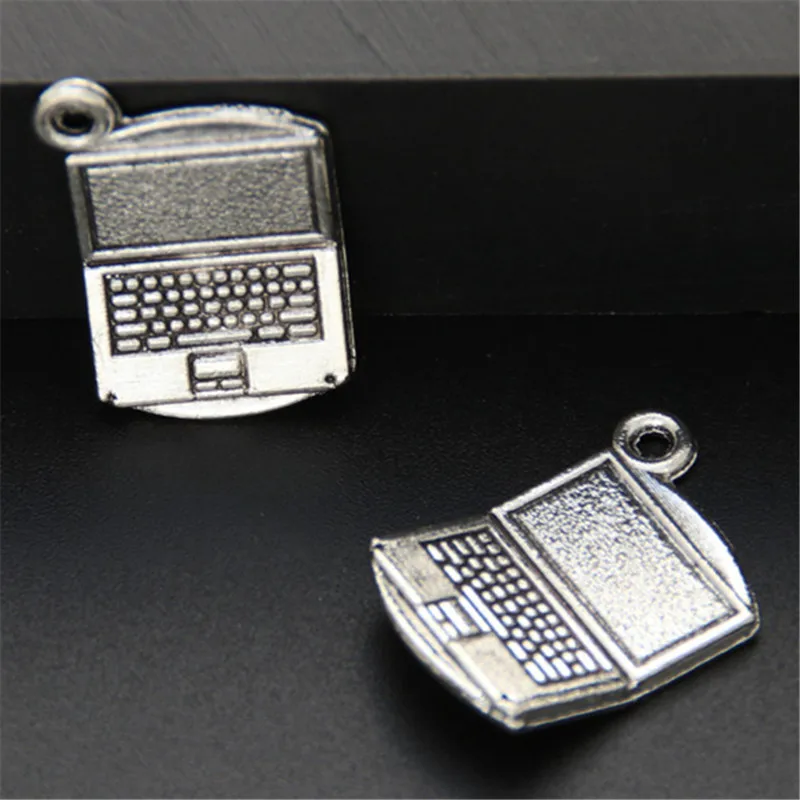 15pcs  Silver Color Computer Charms 3D charms Pendant For Jewelry Making A576