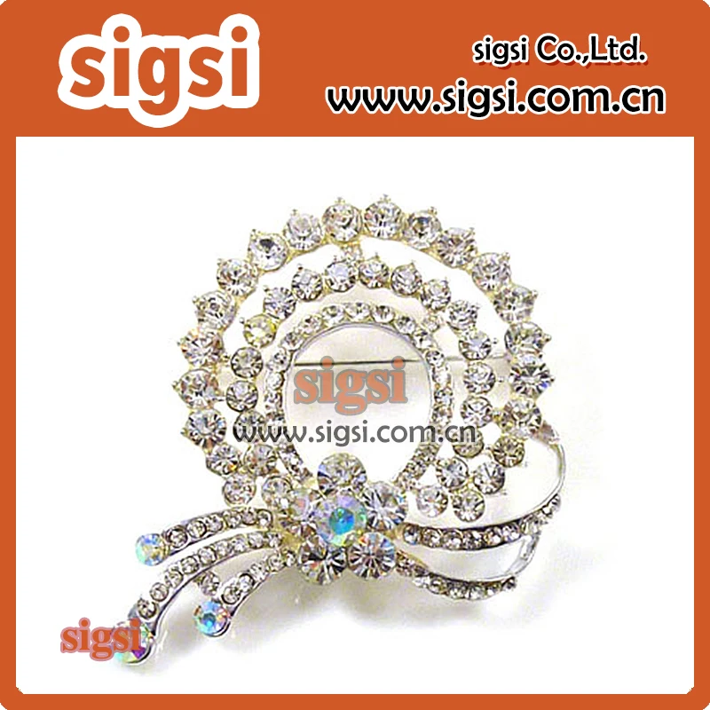 100pcs rhinestone brooch pin for wedding invitation Bridal bouquet for gift