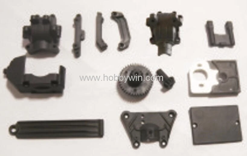 

HBX part 18002 Gear box Motor guard Spur gears Battery & Servo cover for 1/18 RC Model Buggy Truck