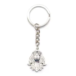 Jewelry Metal Pet Chain Key Chains Lovers' Cute Cavalier King Charles Dog Key Chains