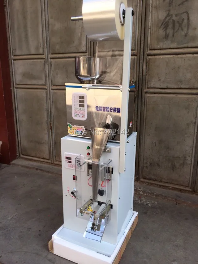 1 anno di garanzia 2-200g macchina imballatrice automatica della bustina di tè, macchina per sigillare l'imballaggio di pesatura della polvere