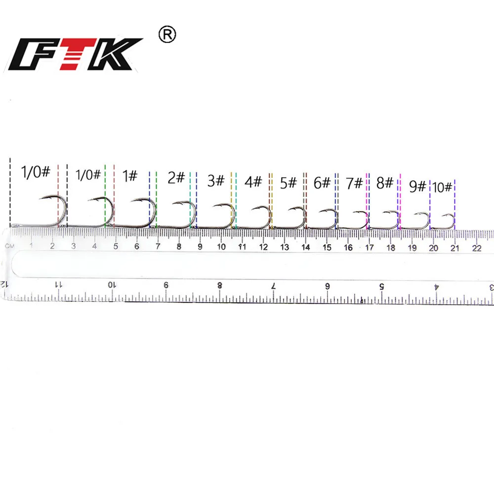 FTK stal wysokowęglowa haczyki z zadziorem ISEAMA haczyk wędkarski z okiem karpia Anzol Peche japonia wędkarski 50358