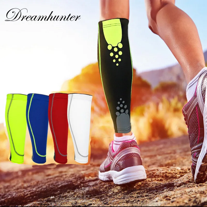 Compression Sports Leg Sleeve Running Leggings Cover Leg Warmers Men Women Bicycle Calf Support Shin Guard Gym Sun UV Protection