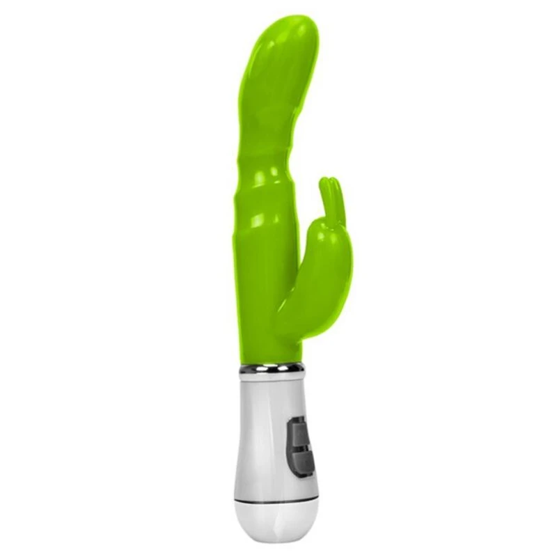 USB Charging Vibrator Waterproof Toy Double Rod Masturbation Rabbit Vibrator Adult Sex Product Vibrator ST009