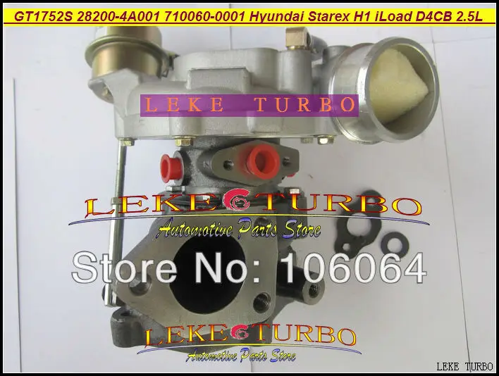 GT1752S 710060 710060-0001 710060-5001S 28200-4A001 Turbo Turbocharger For Hyundai Starex H1 H-1 Van iLoad iMax D4CB 2.5L CRDI