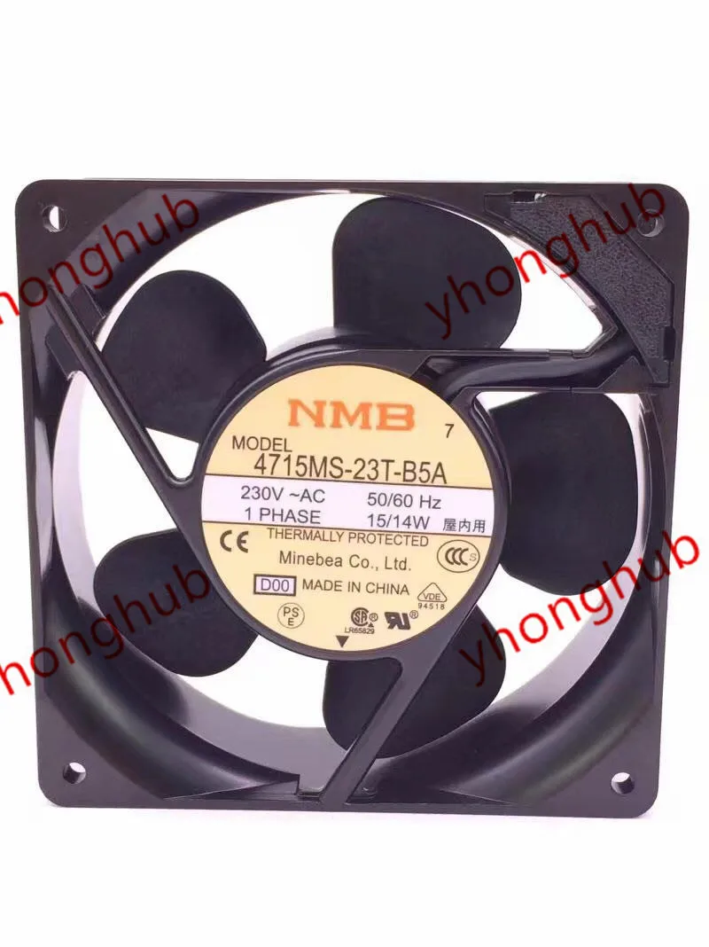 

NMB-MAT 4715MS-23T-B5A D00 AC 230V 15W 120x120x38mm Server Cooling Fan