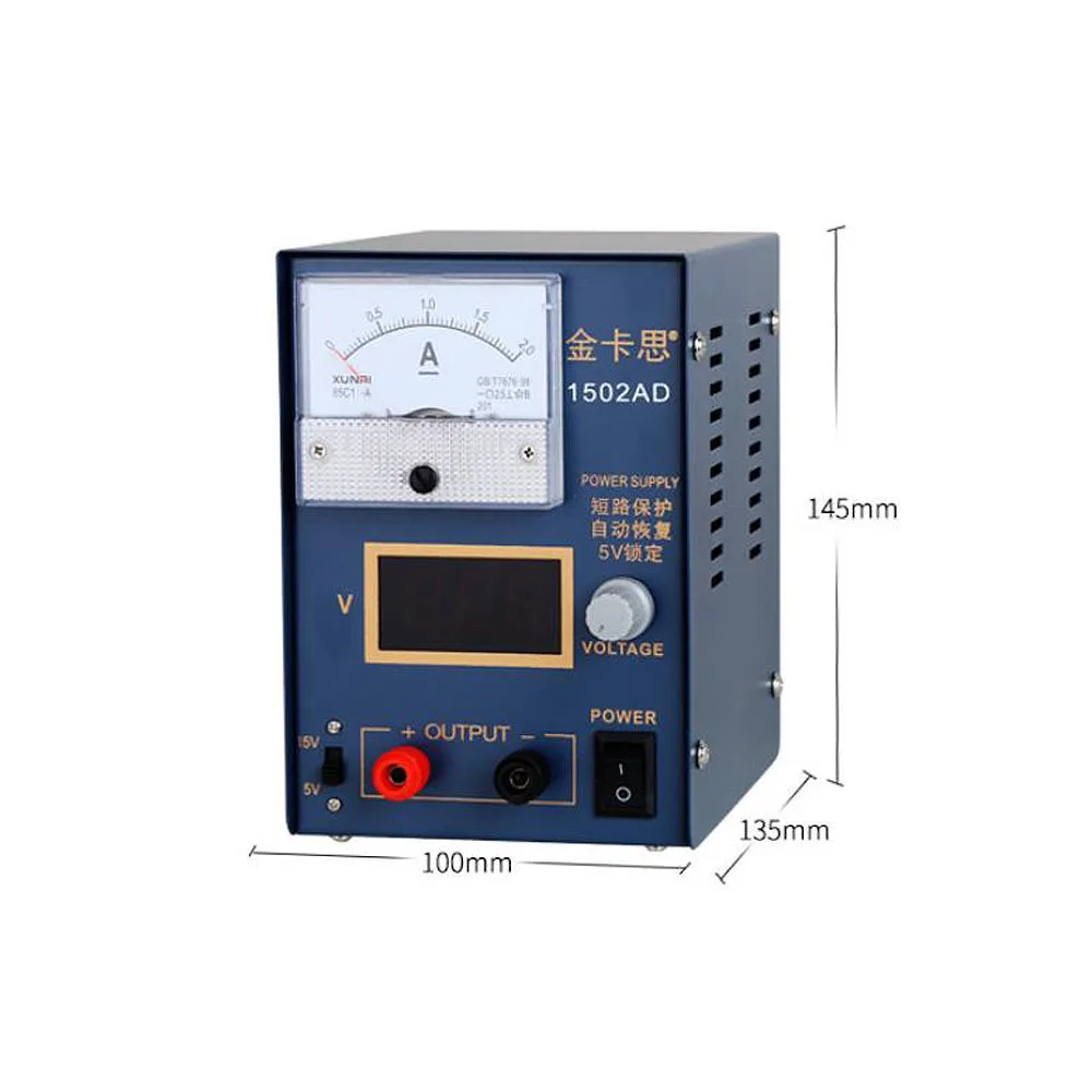 15V 2A Phone Repair Power Supply Mini Adjustable DC Power Supply Station Tester Phone Testing Power Switching Power Supply