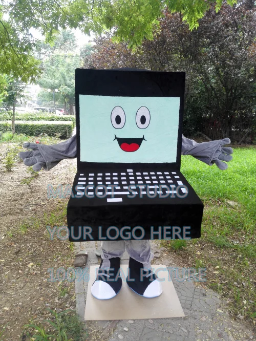 laptop mascot costume computer mascot notebook pc custom fancy costume anime cosplay kits mascotte fancy dress carnival 41363