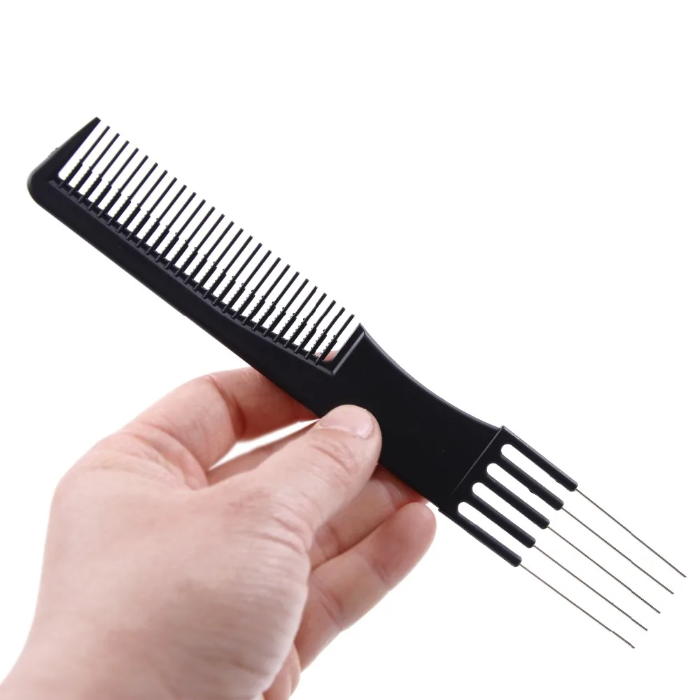 1 Pc Salon Heat Resistant Antistatic Comb Barbers Black Comb Anti Static Barber Brush Tool