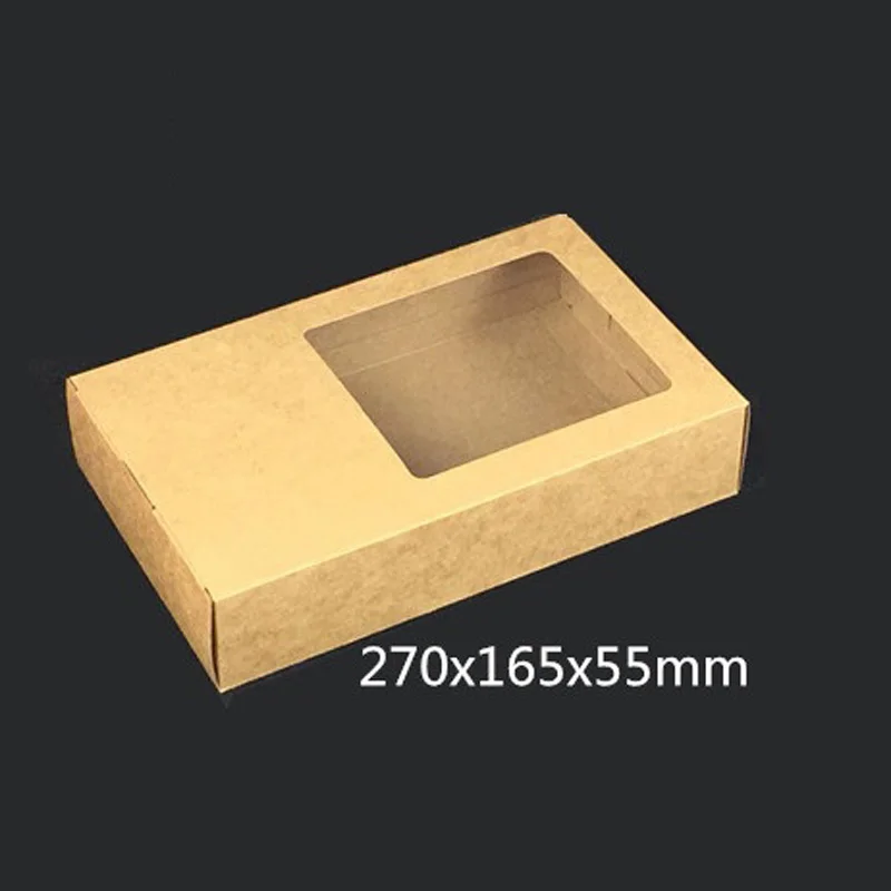 

27*16.5*5.5cm Large Paper Box with Window Bakery Cake Gift Packaging Box Carton Box ,can be print your logo. 100pcs/lot