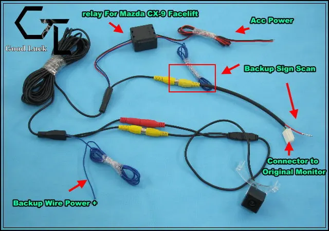 Rear View Camera for Mazda CX9 CX-9 CX 9 2013 2014 2015 Car Camera Connected with Original Screen / Monitor Original car screen