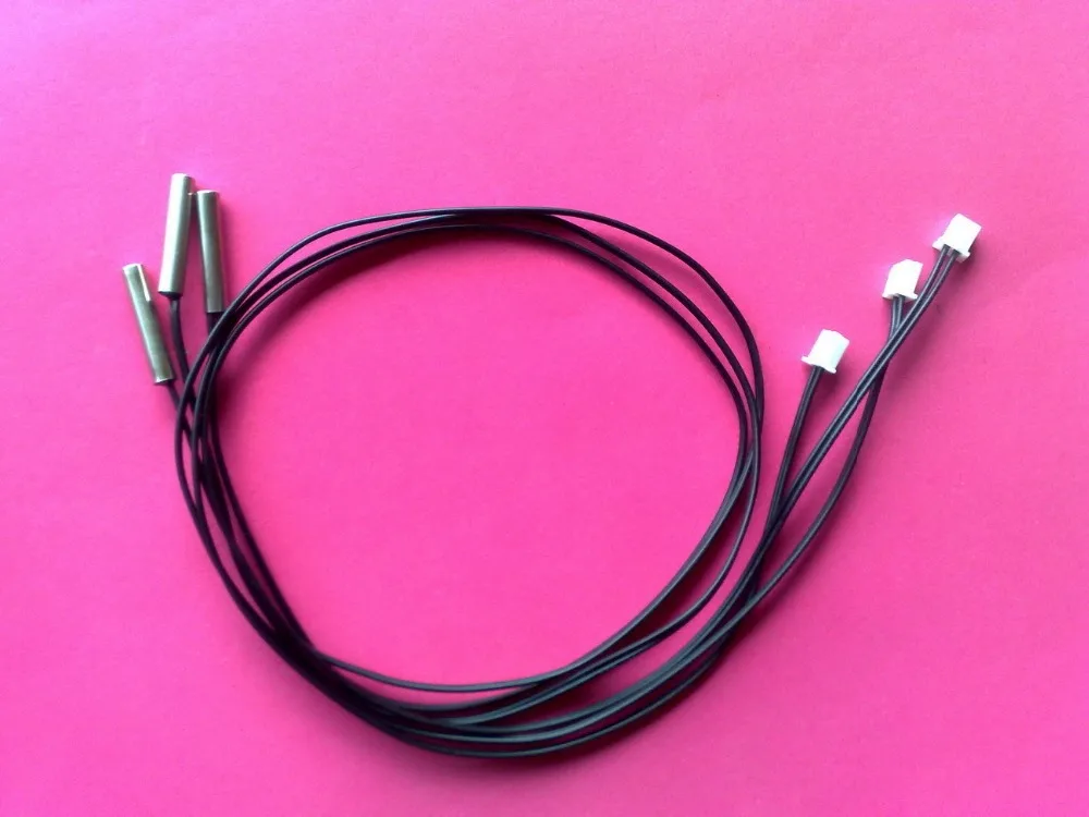 

100pcs/lot Nickel plated copper Probe 5*25mm 3470 10K NTC Temperature Sensor 10K+-1% B3470 600MM thermistor ntc