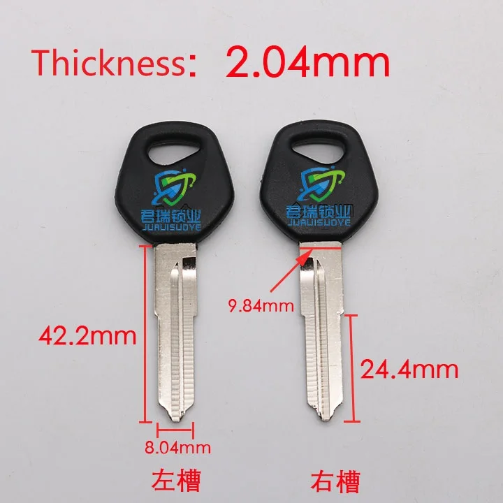 10Pcs X Motorfiets Sleutel Embryo Links En Rechts Vervanging Lengte 42Mm JG008