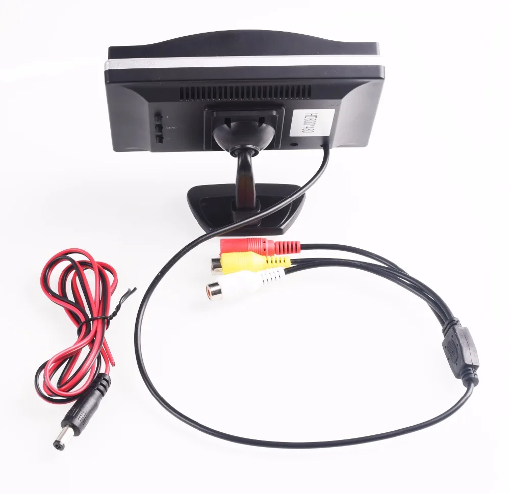 5.0\'\' Car LCD TFT Color Monitor Screen For Car Reverse Rearview Camera Support NTSC/PAL Video System LCD Monitor