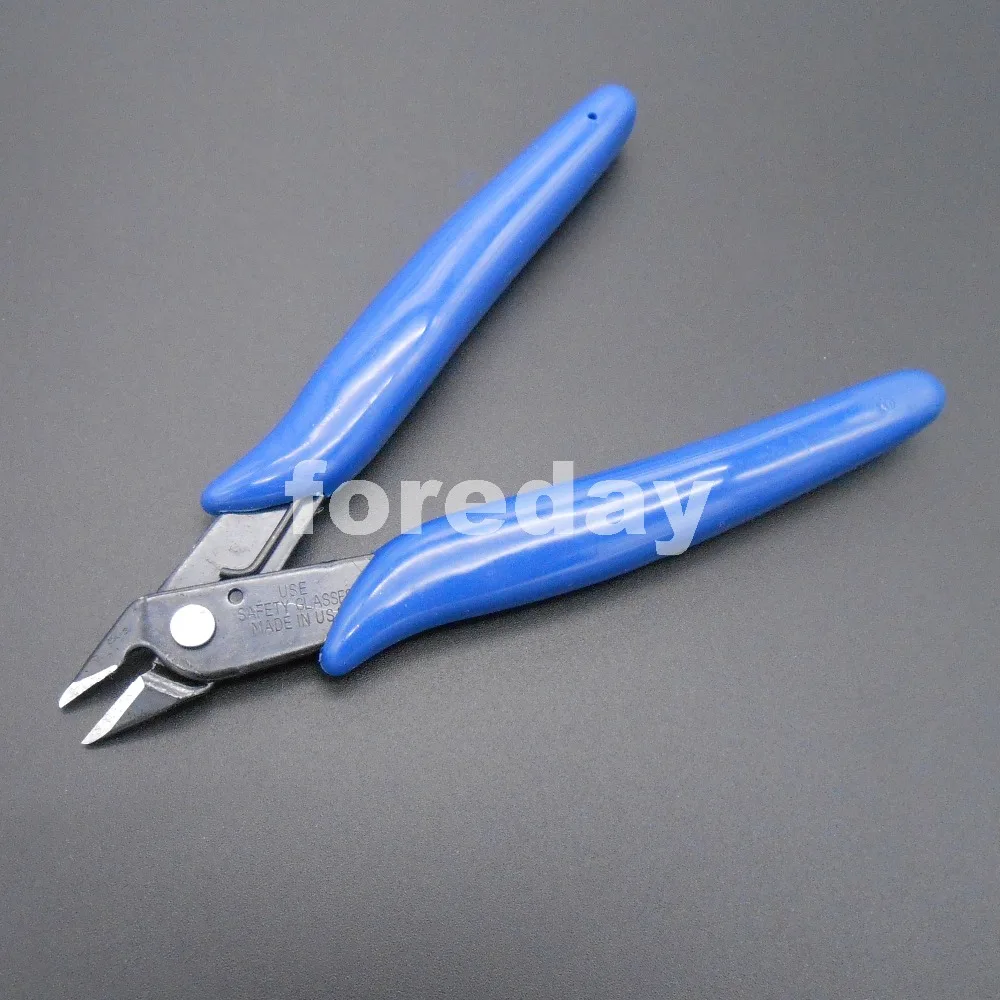 5.1 inch Diagonal Side Blue Plato 170 Side Flush Cable Cutter Shear Wire Clipper Pliers Tool For Electronics 57g * FD342