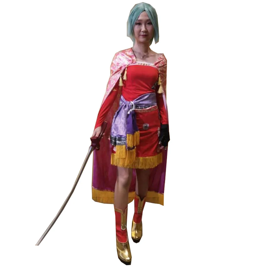 

2019 Terra Branford Cosplay Costume From Finatal Fantasy VI Tina Branford Cosplay Dress Full Set With Accessory