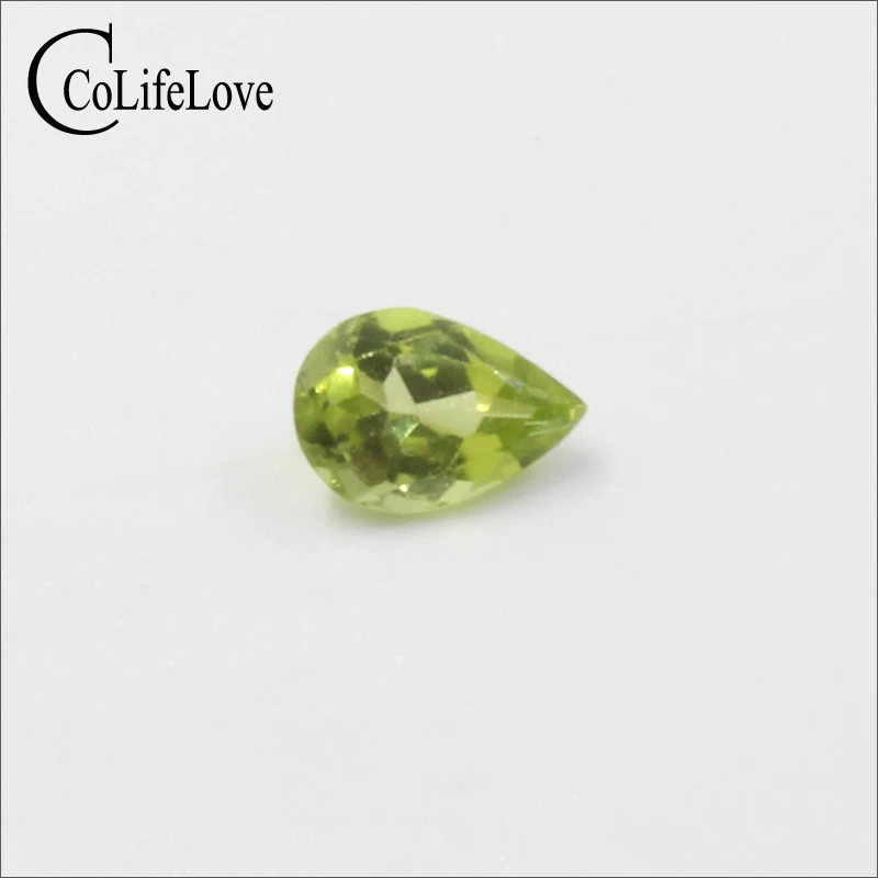 3 pieces a pack Pear cut peridot loose gemstone 100% real natural peridot oval cut