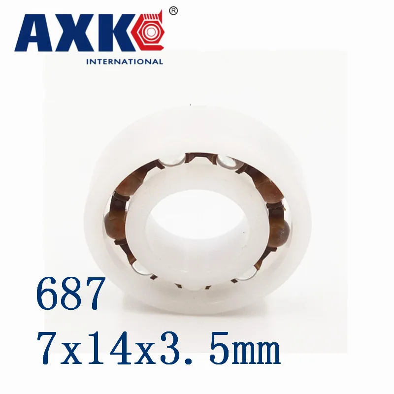 2023 Limited New Rolamentos Thrust Bearing Axk 687 Pom (10pcs) Plastic Ball Bearings 7x14x3.5mm Glass Balls 7*14*3.5mm