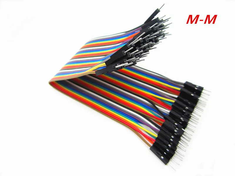 

400 pcs New 20cm 2.54mm 1pin 1p-1p 1p-1p male to male jumper wire Dupont cable