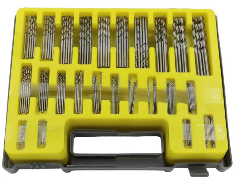 150Pcs 0.4 Mm-3.2 Mm HSS Drills dengan Case Mini Presisi Mikro Mata Bor Bit Set