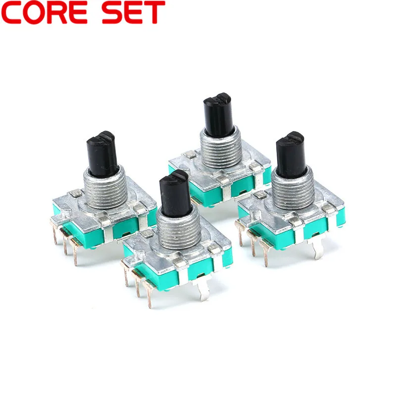 5pcs Audio Encoder 360 Degree Rotary Encoder EC16 E16 Coding 3Pin Handle Long 15MM