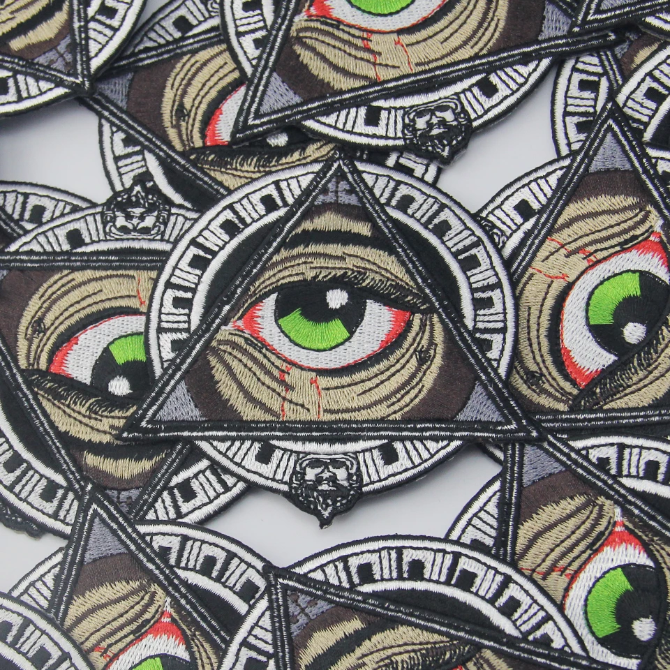 Embird Embroidered Patches To Sew On Mayan Geometric Patterns Eye Ceo-Friendly 3D