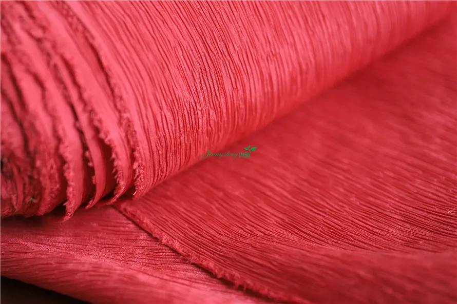 Natural rose tree crepe 18 mm thick dress material silk narrow 85 cm coat pants skirt fabric