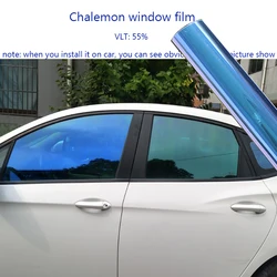 HOHOFILM 55%VLT Chameleon Window fILM Car Window Tint Solar Tint Film UV Proof Window Glass Film 50cmx100cm