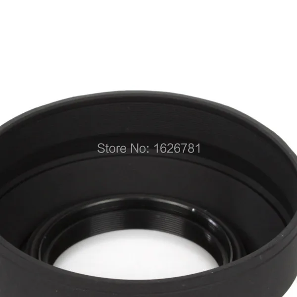 Чехол Venes для камеры Canon, Nikon, Pentax, 77 мм, 3 стадии, складной, 3 в 1, Резиновая бленда для объектива