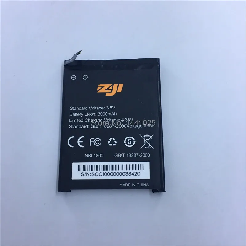 

For ZOJI Z6 battery 3000mAh High quality Long standby time Mobile phone battery for ZOJI Z7 battery