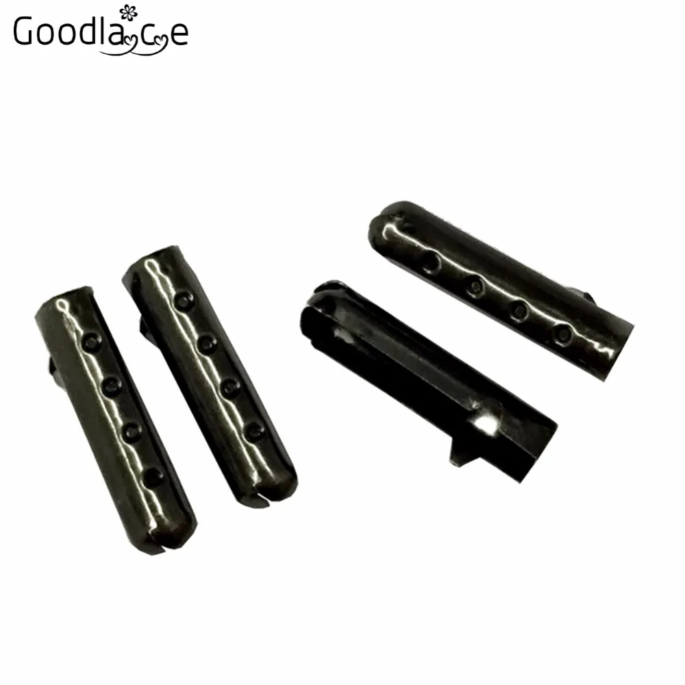 20 PCS Set Metal Aglets DIY Shoelaces Repair Shoe Lace Tips Replacement Head