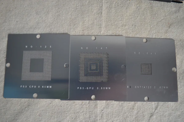 New PS3 BGA Rework stations 0.6 ball(25K) + PS3 90mm Stencils + 10g Paste + Rework Reballing Kits