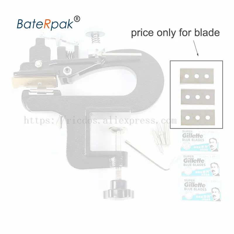 BateRpak Original ER809G/809BP leather splitter blade, leather paring device kit cutting blade,leather skiver tools parts