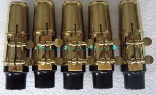 

5 sets Alto saxophone mouthpiece and ligature and metal cap