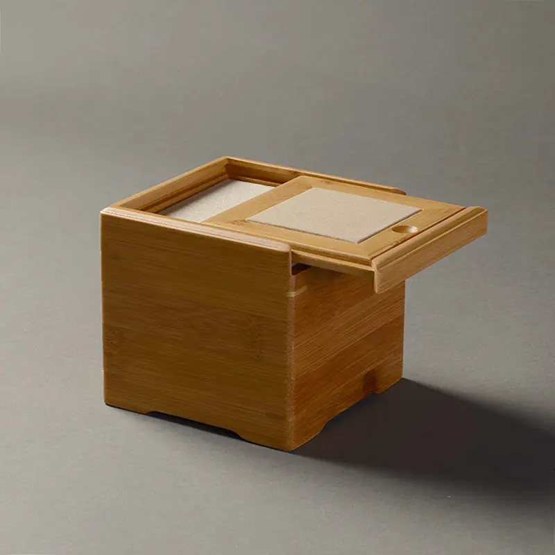 Square Bamboo Storage Box Special Home Decoration Or Use Soft Gift Case New Mens Watch Boxes W 124 Size 11*11 CM