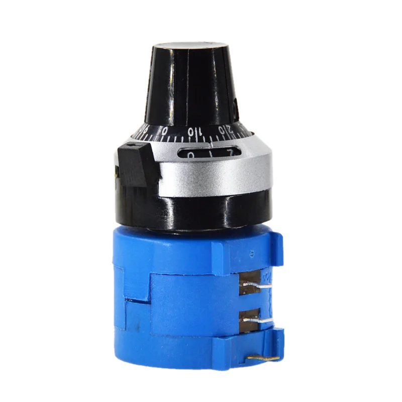 3590S-2-502L 3590S 5K ohm Precision Multiturn Potentiometer 10 Ring Adjustable Resistor + Turns Counting Dial Rotary Knob