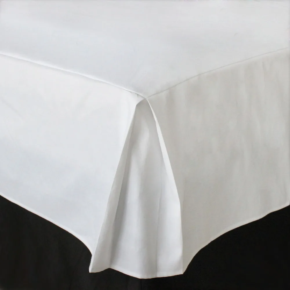 Free shipping Hotel Bed Skirt 5 Colors Thick Poly/Cotton Canvas Bed Skirt for King/Queen Size Bed With 14\