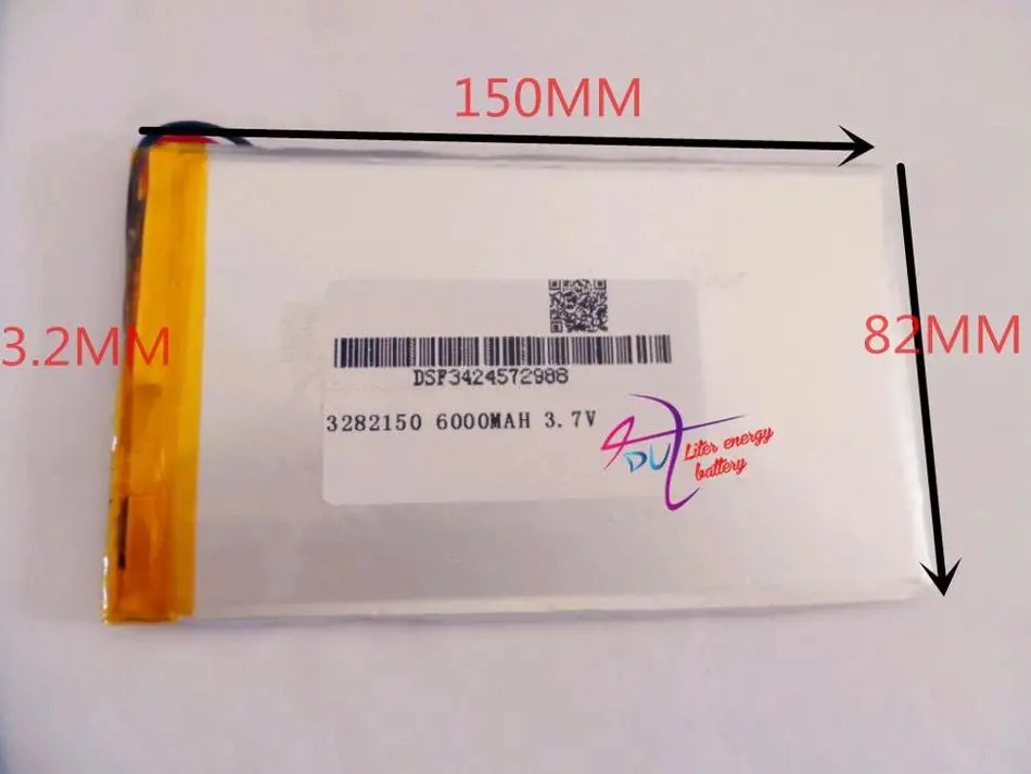 

Good Qulity 3.7V 6000mAH Li-ion battery for V88 V971,M9 Tablet PC, 3.2*82*150mm