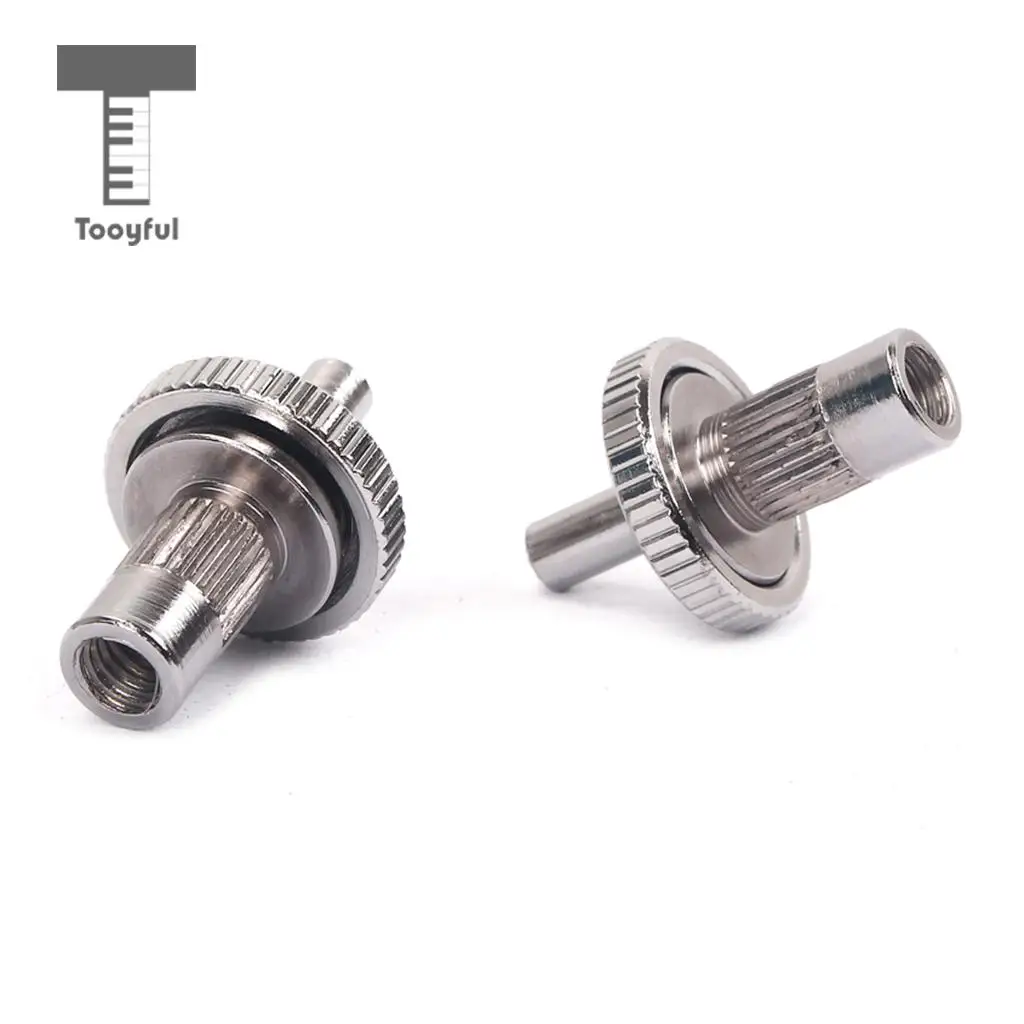 Tooyful Hot Saddle Acoustic Roller Bridge Studs Post Electric Guitar Replacement for LP Lovers Tailpiece Chrome