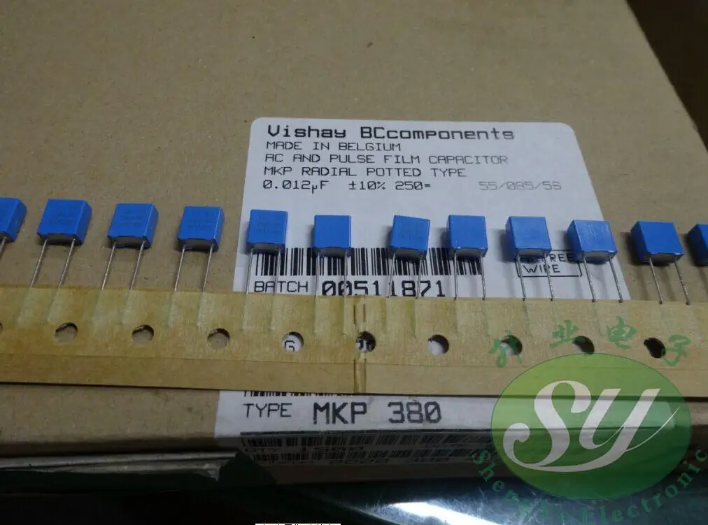 2019 hot sale 20PCS/50PCS VISHAY BC MKP380 material 0.012uf/250v 12nf 123 new film capacitor 5mm free shipping