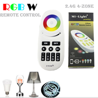 RGBW Wireless 2.4G 4-Zone Touchtone  remote control for Bulb led strip,RF Wifi dimmable Controller rgb controller for milight