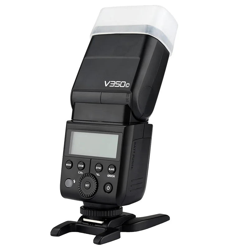 Imagem -05 - Flash Velocidadelite Godox para Canon Nikon Sony Olympus Fujifilm V350c V350n V350s V350o V350f Ttl Hss Bateria Li-ion 2.4g