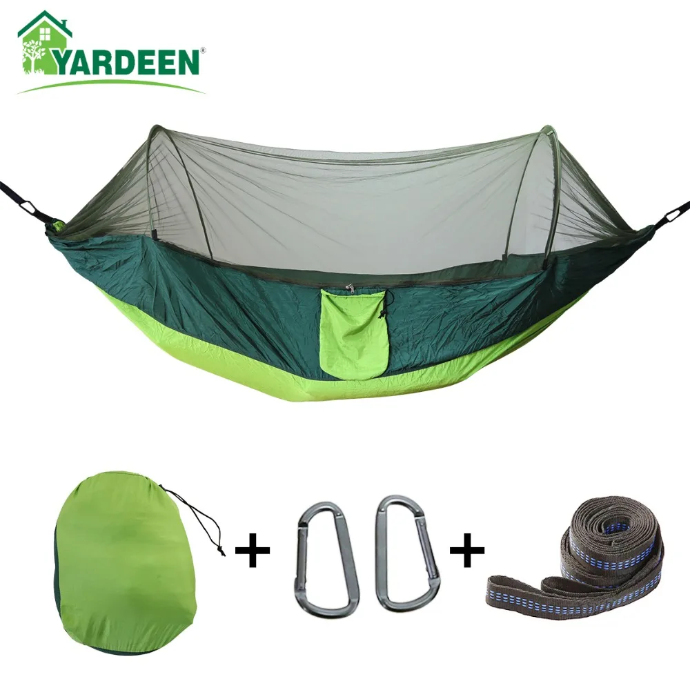 

2 to 3 Persons 290*140cm Tree Hammocks Camping Indoor Outdoor Portable Parachute Hammocks for Backpacking Survival Travel