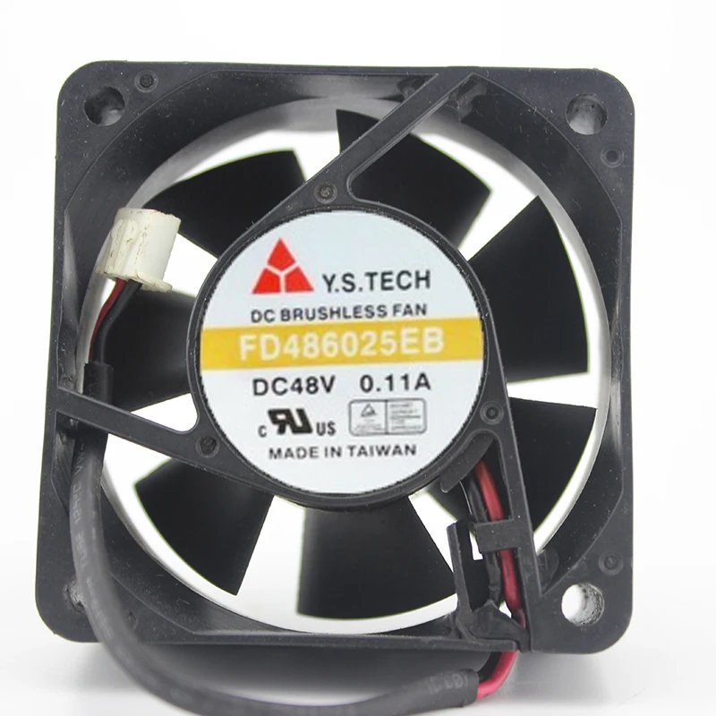 Original FD486025EB 6025 6CM 48V 0.11A three-wire fan