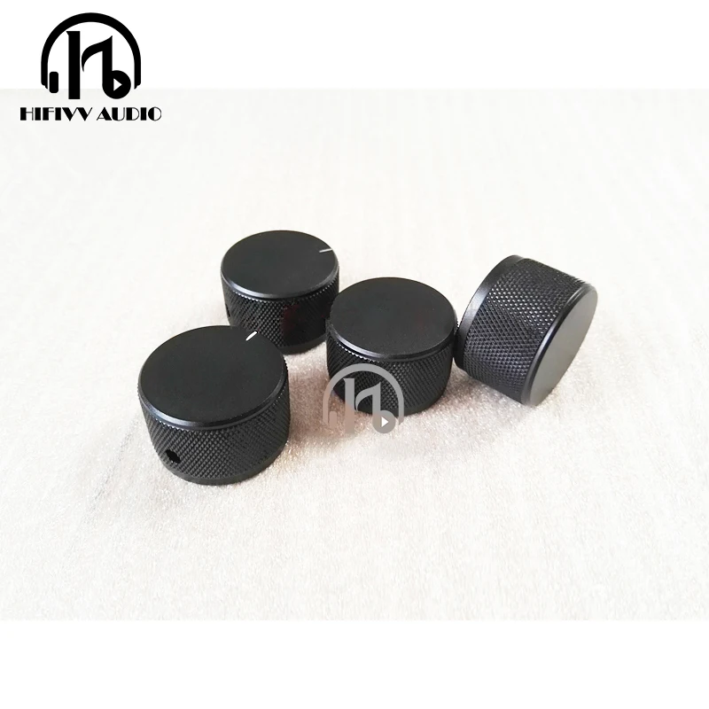 Perilla de aluminio para amplificador de volumen, potenciómetro de Audio HIFI, diámetro de mango de 35mm y altura de 22mm, 1 unidad